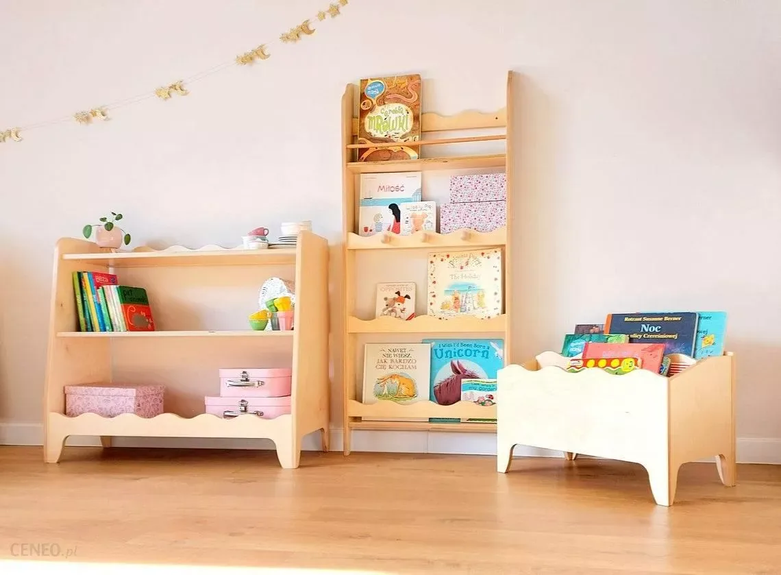 Bibliothéque et étagère Montessori en bois